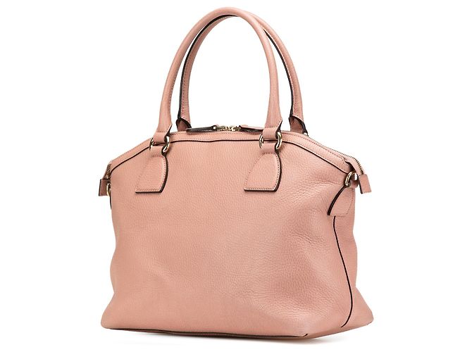 Gucci Pink Medium Leder GG Charm Dome Satchel - Ansicht 2