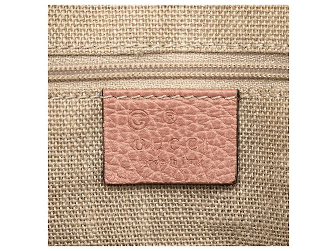 Gucci Pink Medium Leder GG Charm Dome Satchel - Ansicht 5
