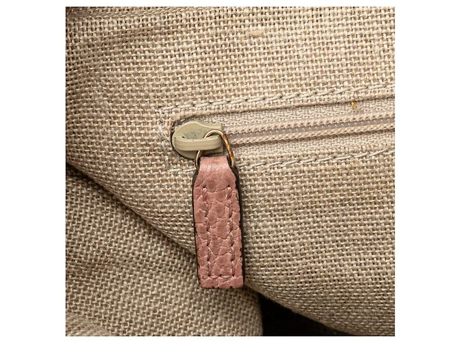 Gucci Pink Medium Leder GG Charm Dome Satchel - Ansicht 7