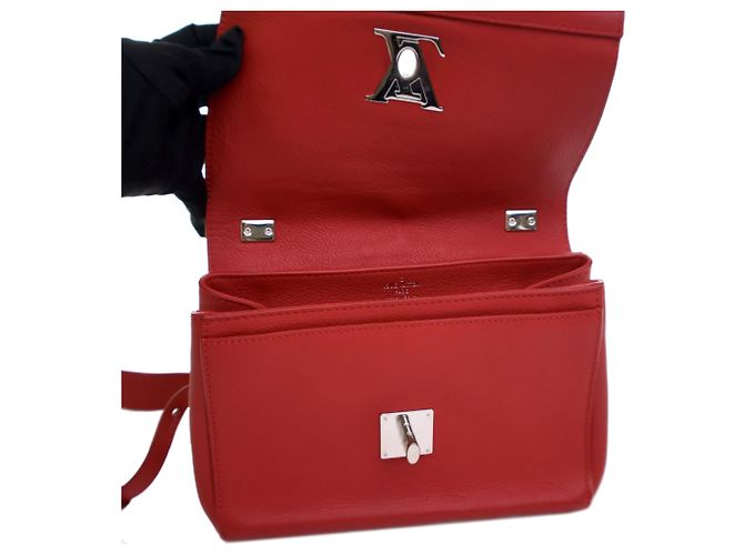 Twist Louis Vuitton Tasche Lockme II BB aus rotem Leder - Ansicht 6
