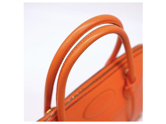 Hermès Bolide Macpherson Leder Tote Orange - Ansicht 6