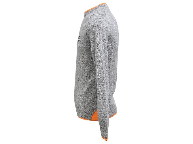 Kenzo Tiger Patch Sweater in Grey Wool - view 2