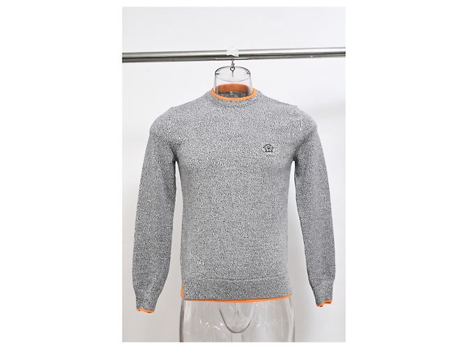 Kenzo Tiger Patch Sweater in Grey Wool - view 7