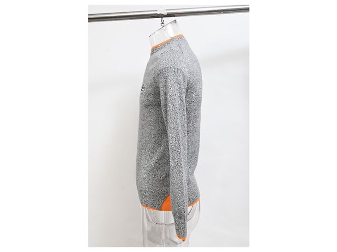 Kenzo Tiger Patch Sweater in Grey Wool - view 8