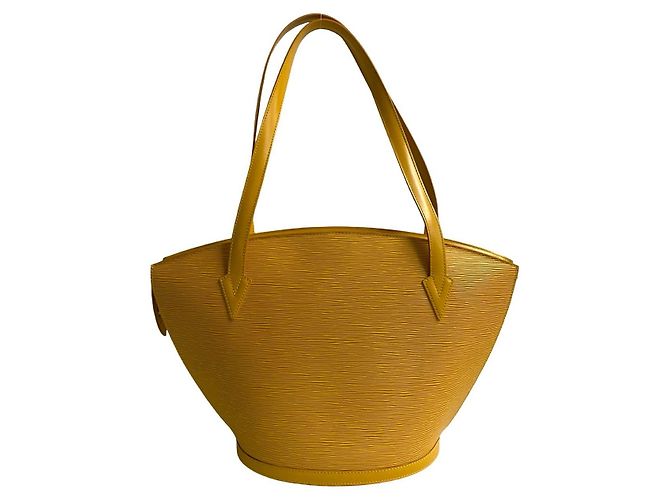 Borsa tote in pelle Epi Saint Jacques di Louis Vuitton Giallo - vista 5