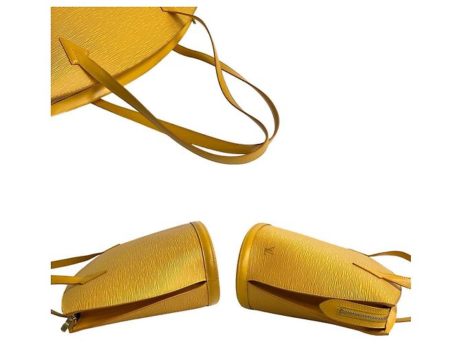Borsa tote in pelle Epi Saint Jacques di Louis Vuitton Giallo - vista 6