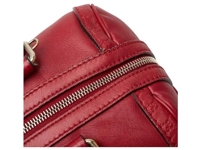 Borsa 2 in 1 in pelle Micro Guccissima di Gucci Rosso - vista 6