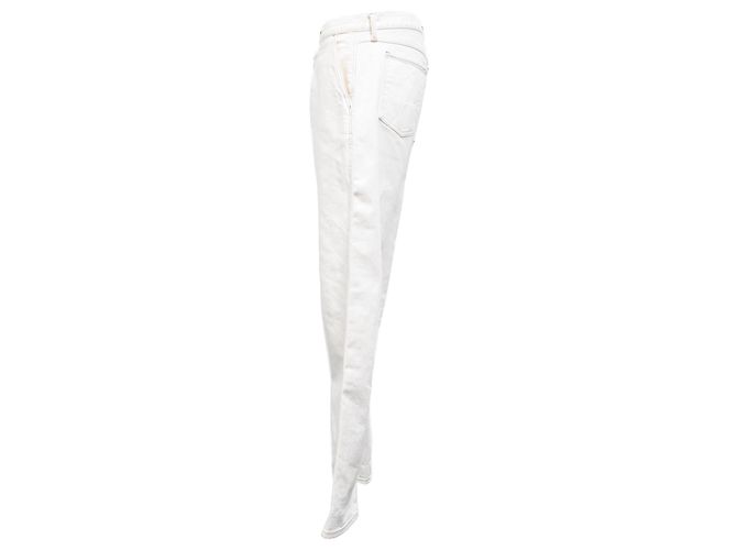 Jeans de perna reta Tom Ford em algodão branco - vista 2
