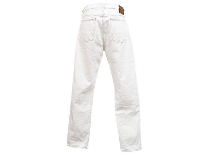 Jeans de perna reta Tom Ford em algodão branco - vista 3