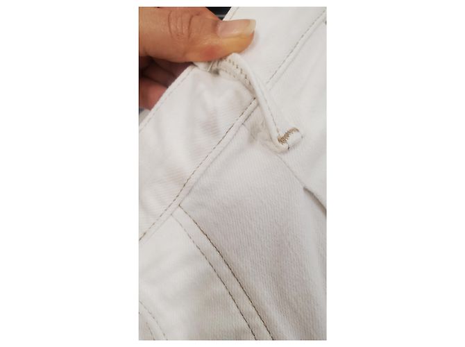 Jeans de perna reta Tom Ford em algodão branco - vista 5