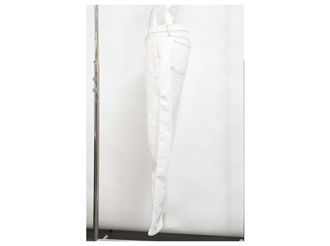 Jeans de perna reta Tom Ford em algodão branco - vista 7