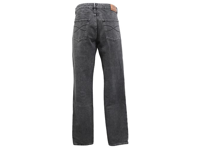 Brunello Cucinelli Slim-Fit Denim-Jeans aus grauer Baumwolle - Ansicht 3