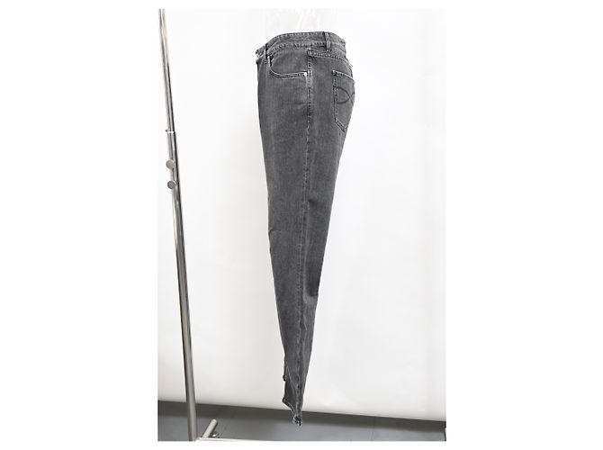 Brunello Cucinelli Slim-Fit Denim-Jeans aus grauer Baumwolle - Ansicht 6