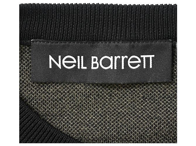 Neil Barrett Pullover aus mehrfarbiger Wolle mit Camouflage- und Blitzmuster Mehrfarben - Ansicht 4