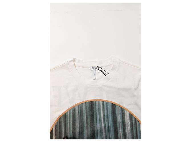 Loewe Totem Window T-Shirt in White Cotton - view 10
