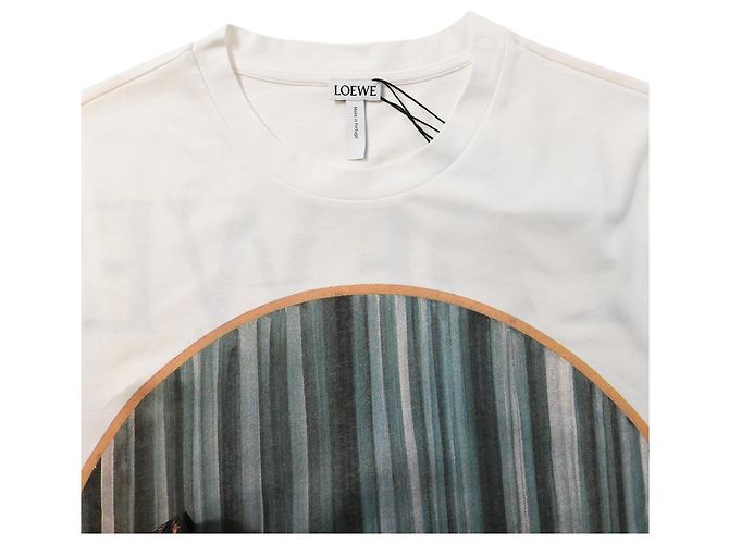Loewe Totem Window T-Shirt in White Cotton - view 5