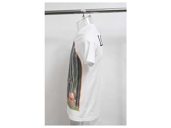 Loewe Totem Window T-Shirt in White Cotton - view 7