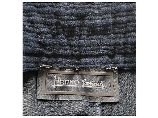 Herno Technical Trousers in Navy Blue Polyseter - view 3