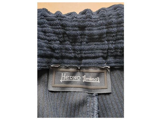 Herno Technical Trousers in Navy Blue Polyseter - view 6