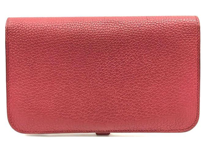 Hermès Portafoglio Lungo GM Dogon Rosso Hermes - vista 3