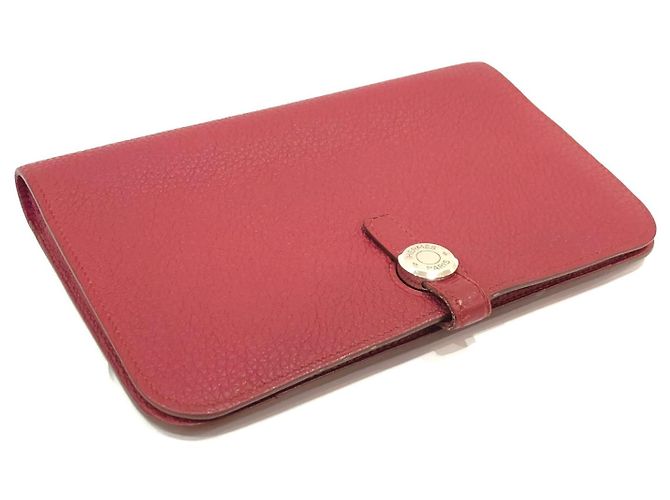Hermès Portafoglio Lungo GM Dogon Rosso Hermes - vista 4