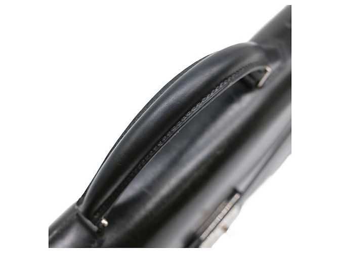 Hermès Kelly Depeche 38 Briefcase in Pelle Nera Nero - vista 6