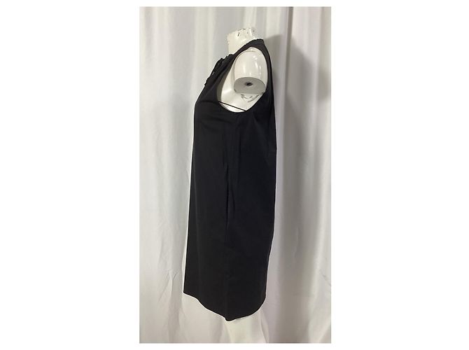 Nallane Light Poplin Kleid von Theory aus schwarzer Baumwolle - Ansicht 17