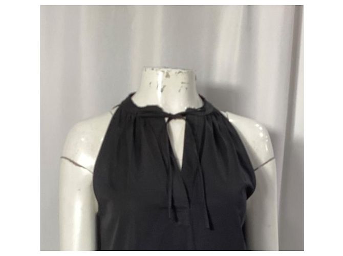Nallane Light Poplin Kleid von Theory aus schwarzer Baumwolle - Ansicht 20