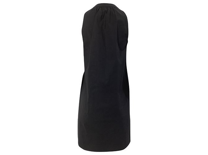 Nallane Light Poplin Kleid von Theory aus schwarzer Baumwolle - Ansicht 3