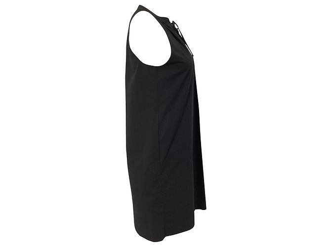 Nallane Light Poplin Kleid von Theory aus schwarzer Baumwolle - Ansicht 4