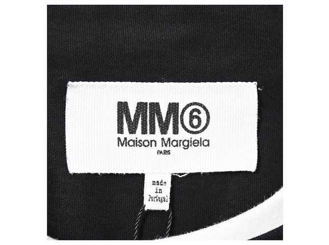 Maison Martin Margiela Maison Margiela Mini-Pulloverkleid mit Rundhalsausschnitt aus schwarzer Baumwolle - Ansicht 4