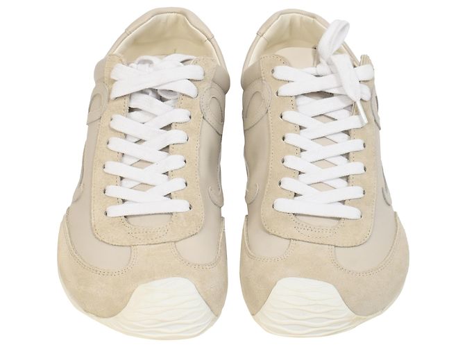 Loewe Ballet Runner 2.0 Sneakers aus beigem Kalbsleder - Ansicht 2