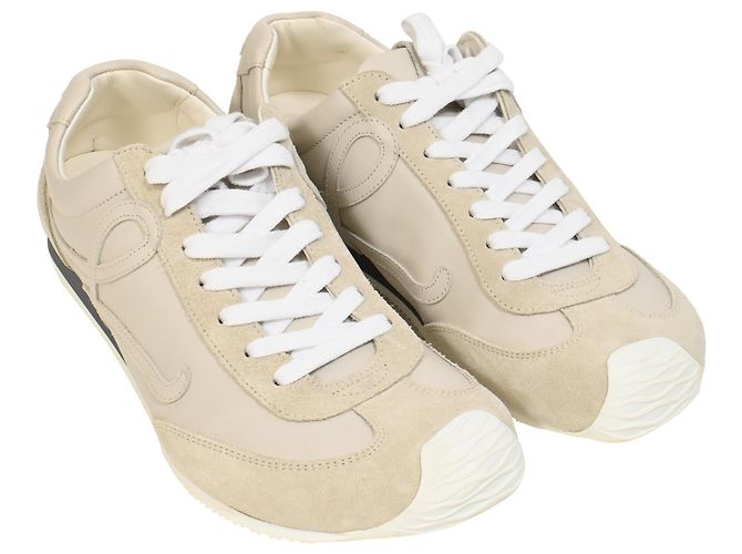 Loewe Ballet Runner 2.0 Sneakers aus beigem Kalbsleder - Ansicht 4