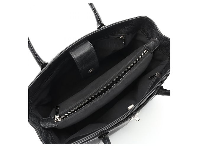 Executive Bolso Tote de Cuero Ejecutivo Chanel Negro - vista 3