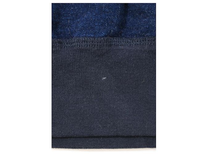 Felpa con collo rotondo e patch teschio Alexander McQueen in cotone blu Blu navy - vista 13