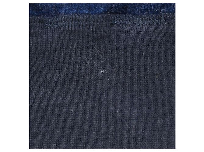 Felpa con collo rotondo e patch teschio Alexander McQueen in cotone blu Blu navy - vista 6