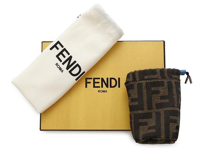 Fendi Zucca Pattern Keyring - vista 13