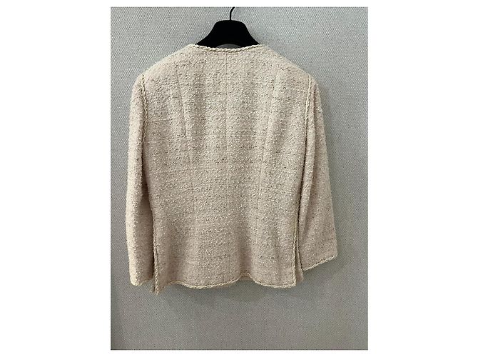 Chanel Blush-Pink Tweed-Jacke - Ansicht 3