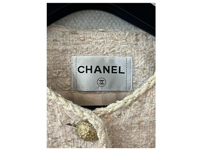 Chanel Blush-Pink Tweed-Jacke - Ansicht 5