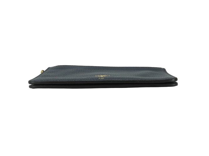 Pochette in pelle blu navy Christian Dior - vista 2
