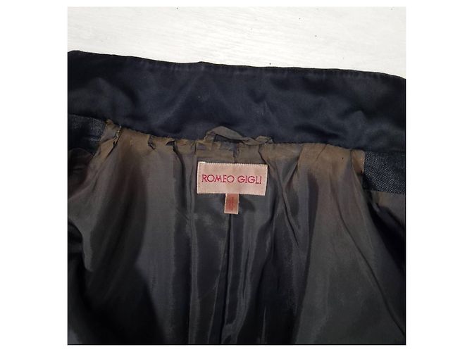 Romeo Gigli giacca leggera anni '90 Nero Grigio antracite - vista 3