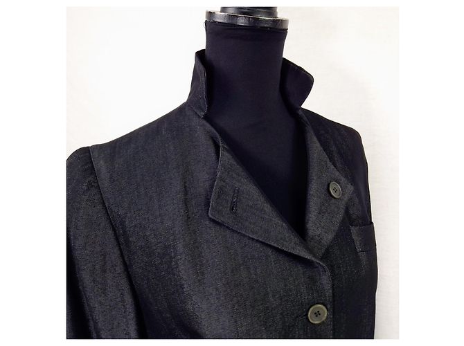 Romeo Gigli giacca leggera anni '90 Nero Grigio antracite - vista 9