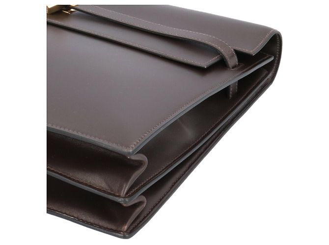Hermès Borsa Hermes Kelly Depeche 38 Marrone - vista 12