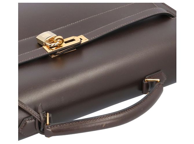 Hermès Borsa Hermes Kelly Depeche 38 Marrone - vista 13