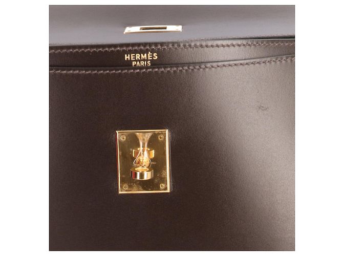 Hermès Borsa Hermes Kelly Depeche 38 Marrone - vista 16