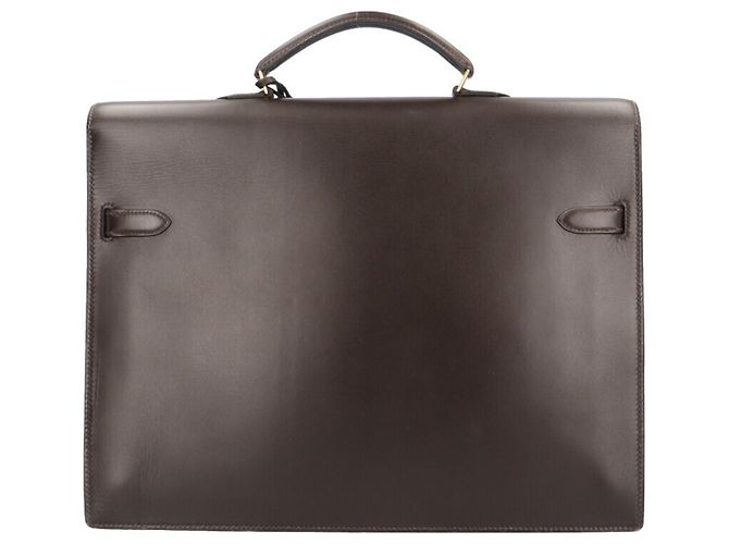 Hermès Borsa Hermes Kelly Depeche 38 Marrone - vista 3