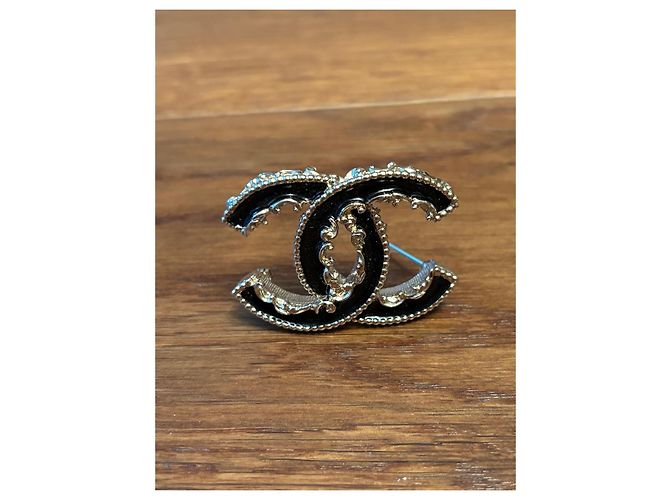 Broches logo CC de Chanel Negro - vista 5