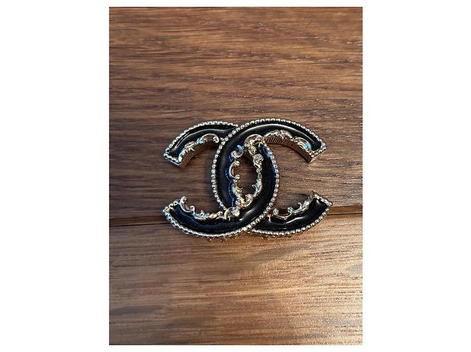 Broches logo CC de Chanel Negro - vista 6