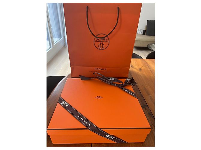 Borsa a tracolla Hermès Evelyne III Taurillon Clemence Gold Cammello - vista 15