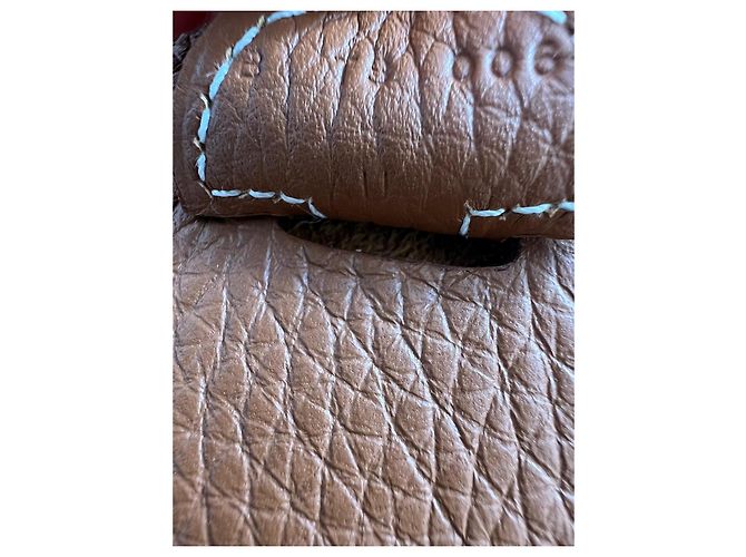 Borsa a tracolla Hermès Evelyne III Taurillon Clemence Gold Cammello - vista 4